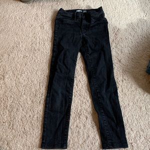 Old Navy girls black jeggings